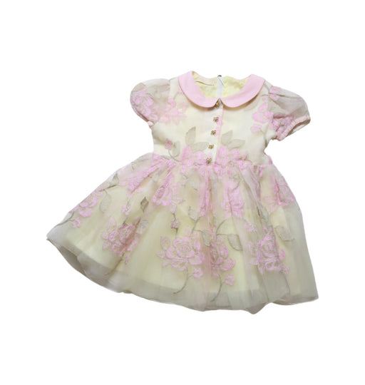 A Pink Short Sleeve Dresses from I Pinco Pallino in size 2T for girl. (Front View)