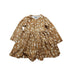 A Brown Long Sleeve Dresses from Molo in size 12-18M for girl. (Front View)