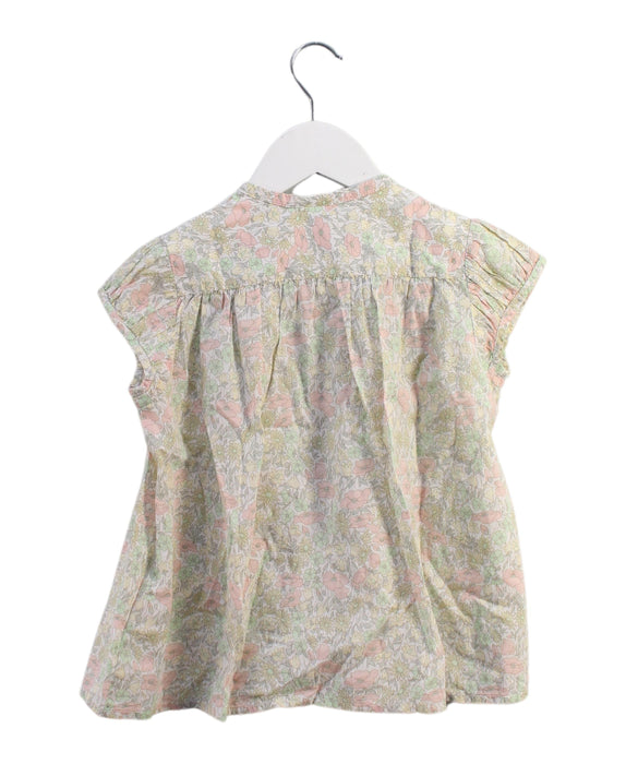 A Multicolour Short Sleeve Tops from Bonton in size 8Y for girl. (Back View)