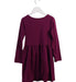 A Burgundy Long Sleeve Dresses from Lands' End in size 5T for girl. (Back View)