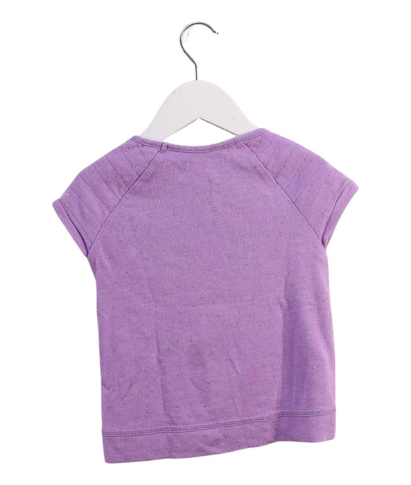 A Purple Short Sleeve Tops from DKNY in size 3T for girl. (Back View)