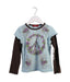 A Blue Long Sleeve Tops from Guess in size 6T for girl. (Front View)