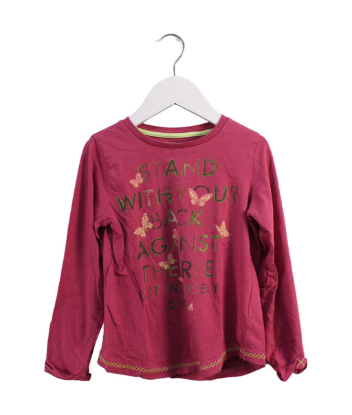 A Burgundy Long Sleeve Tops from ESPRIT in size 6T for girl. (Front View)