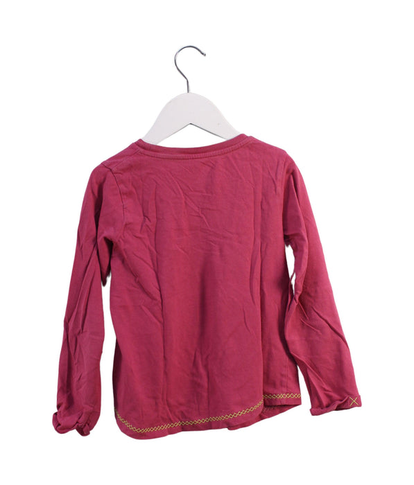A Burgundy Long Sleeve Tops from ESPRIT in size 6T for girl. (Back View)