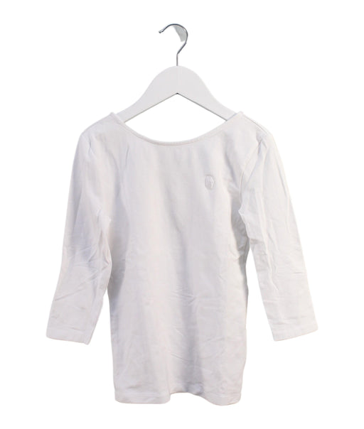A White Long Sleeve Tops from Polo Ralph Lauren in size 8Y for girl. (Front View)