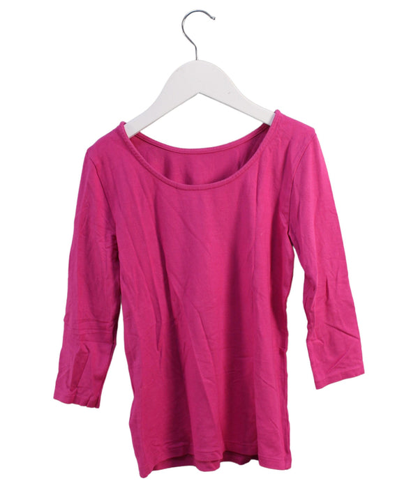 A Pink Long Sleeve Tops from Polo Ralph Lauren in size 8Y for girl. (Back View)