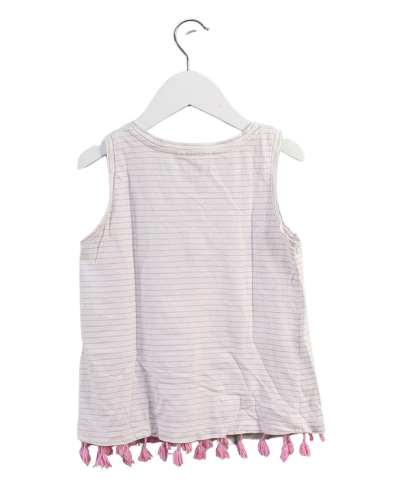 A White Sleeveless Tops from Milkshake in size 7Y for girl. (Back View)