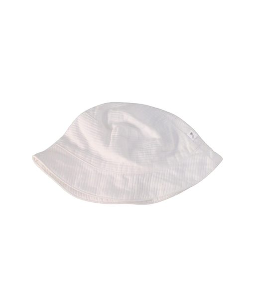 A White Sun Hats from Jacadi in size 0-3M for neutral. (Front View)