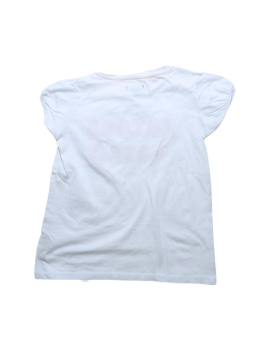 A White T Shirts from Velveteen in size 8Y for girl. (Back View)