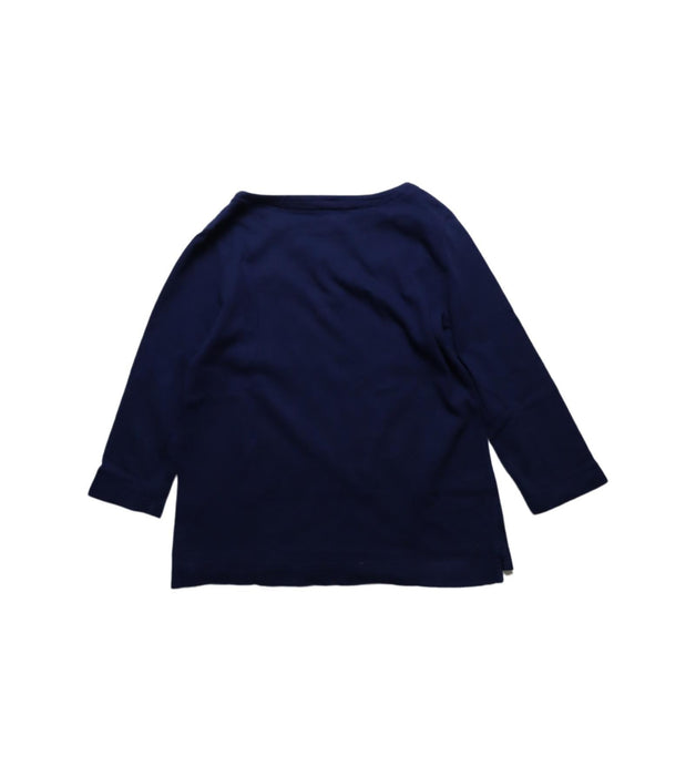 A Navy Long Sleeve Tops from Crewcuts in size 8Y for girl. (Back View)