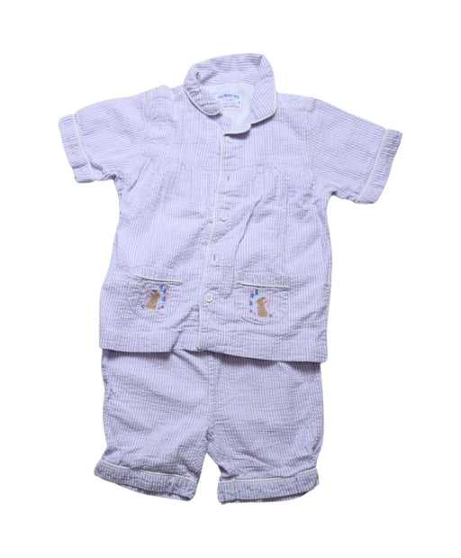 A Purple Pyjama Sets from Jojo Maman Bébé in size 3T for girl. (Front View)