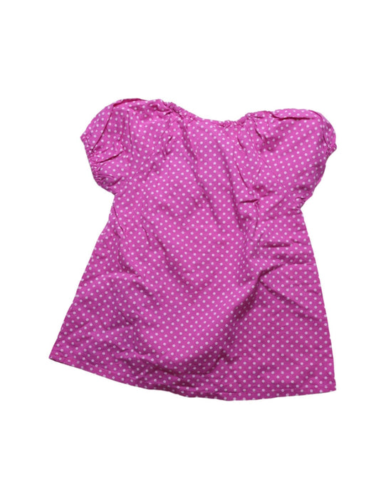 A Pink Short Sleeve Tops from Jojo Maman Bébé in size 4T for girl. (Back View)