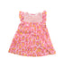 A Pink Short Sleeve Dresses from Roberto Cavalli in size 3-6M for girl. (Front View)