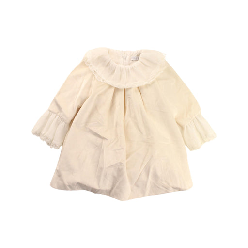 A Beige Long Sleeve Dresses from Patachou in size 6-12M for girl. (Front View)