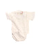 A White Bodysuits from La Coqueta in size 3-6M for girl. (Front View)