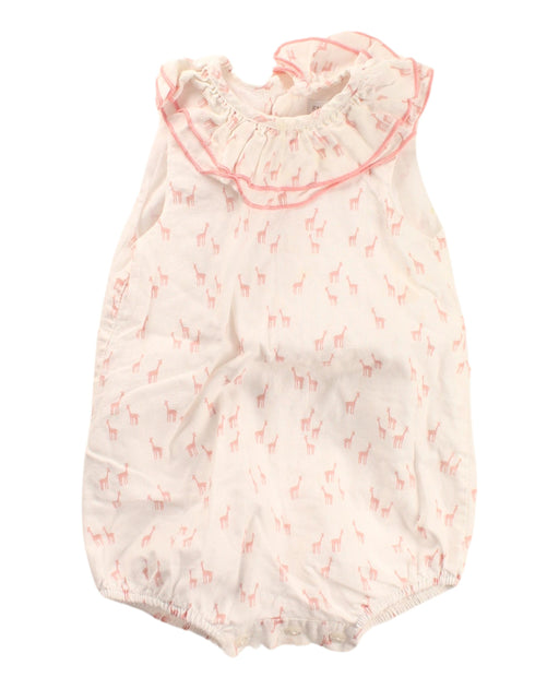 A White Bodysuits from Eve Children in size 6-12M for girl. (Front View)