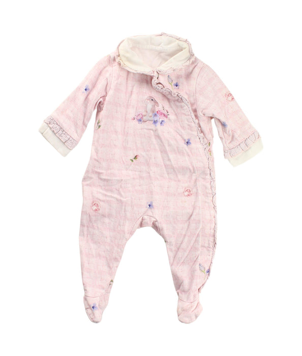 A Pink Onesies from Lapin House in size 0-3M for girl. (Front View)