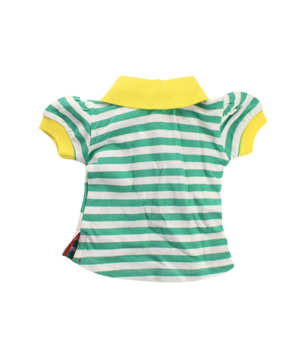 A Green Short Sleeve Polos from GF Ferre in size 0-3M for girl. (Back View)