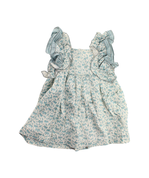 A Green Short Sleeve Dresses from Eve Children in size 2T for girl. (Front View)