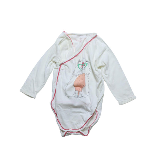A Ivory Long Sleeve Bodysuits from Little Marc Jacobs in size 6-12M for neutral. (Front View)