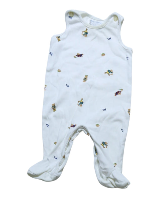 A White Onesies from Ralph Lauren in size 0-3M for girl. (Front View)