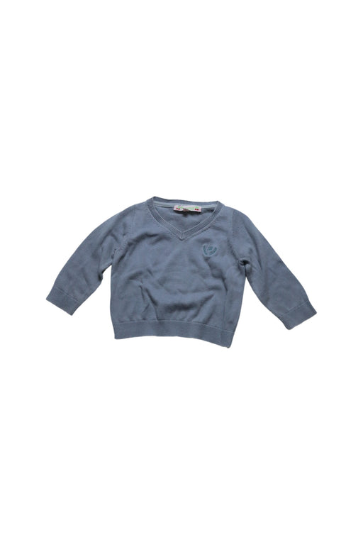 A Blue Knit Sweaters from Bonpoint in size 6-12M for boy. (Front View)