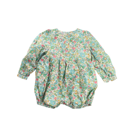 A Green Rompers from Pretty Wild in size 0-3M for girl. (Front View)