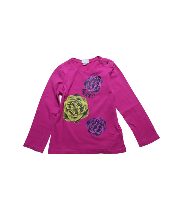 A Pink Long Sleeve Tops from Diesel in size 3T for girl. (Front View)