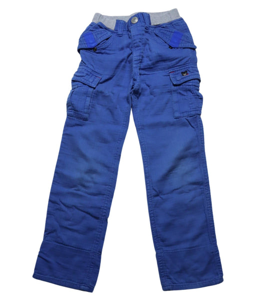 A Blue Casual Pants from Miki House in size 7Y for boy. (Front View)