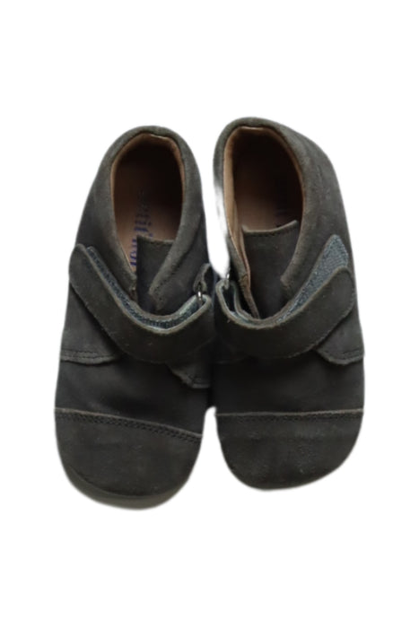 A Grey Slip Ons from Petit Nord in size 18-24M for boy. (Back View)