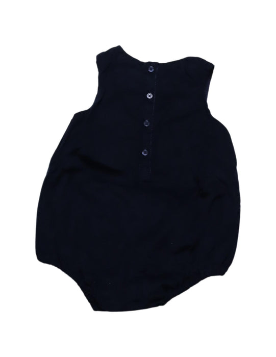 A Black Sleeveless Bodysuits from Bout'Chou in size 6-12M for girl. (Back View)