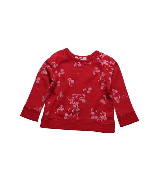 A Red Crewneck Sweatshirts from Bonpoint in size 6-12M for girl. (Front View)