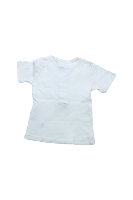 A White Short Sleeve Tops from Bout'Chou in size 3-6M for girl. (Back View)