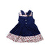 A Navy Sleeveless Dresses from Tommy Hilfiger in size 6-12M for girl. (Back View)