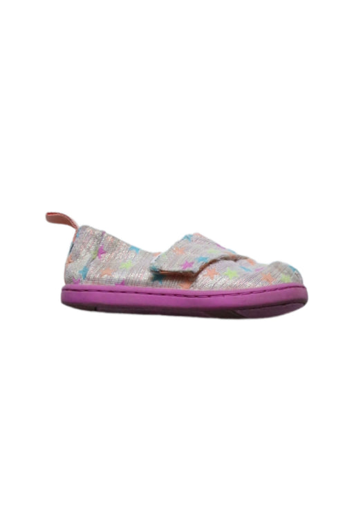 A Multicolour Slip Ons from Toms in size 18-24M for girl. (Front View)