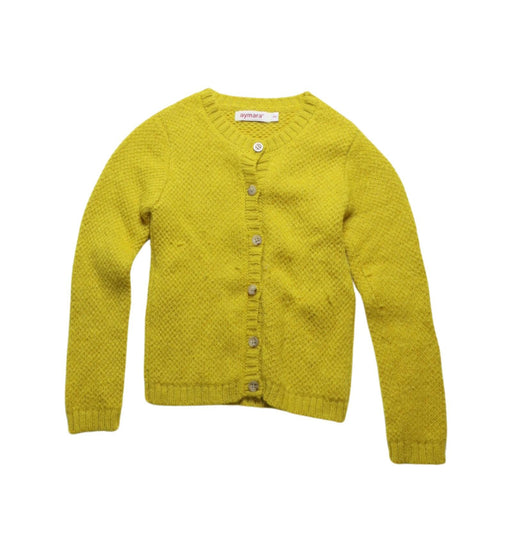 A Yellow Cardigans from Aymara in size 4T for girl. (Front View)