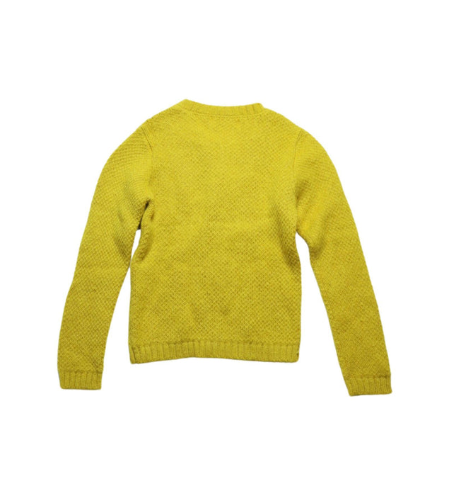 A Yellow Cardigans from Aymara in size 4T for girl. (Back View)