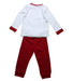 A Red Pyjama Sets from Chicco in size 2T for girl. (Back View)