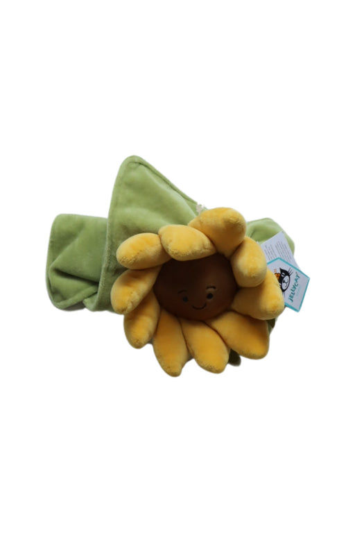 A Green Safety Blankets from Jellycat in size O/S for neutral. (Front View)