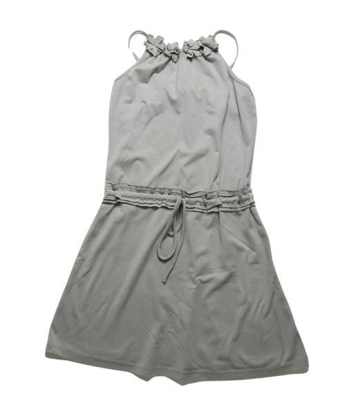 A Grey Sleeveless Dresses from Little Mercerie in size 10Y for girl. (Front View)