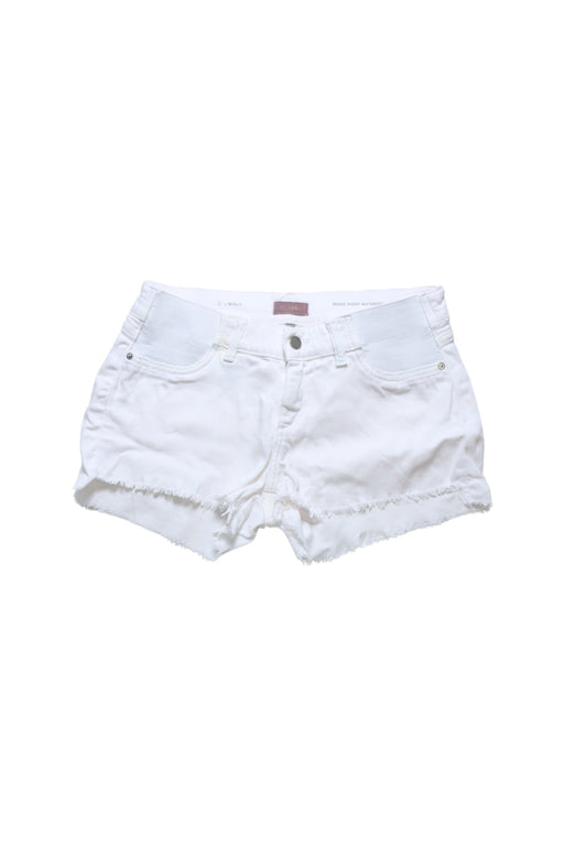 A White Shorts from DL1961 in size XS for maternity. (Front View)