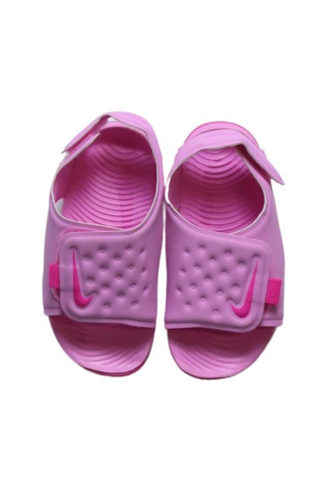 A Pink Sandals from Nike in size 18-24M for girl. (Back View)