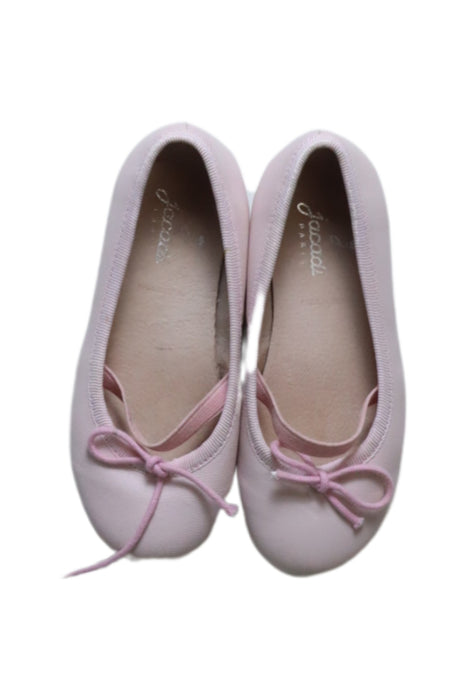 A Pink Flats from Jacadi in size 3T for girl. (Back View)