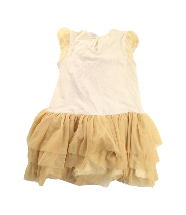 A Yellow Halloween Costumes from Retykle in size 6T for girl. (Back View)