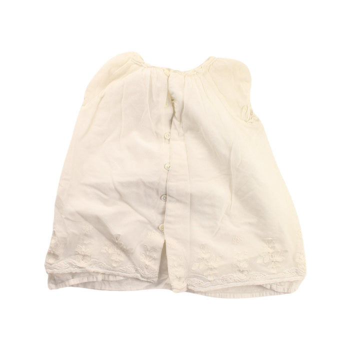 A White Short Sleeve Dresses from Bonpoint in size 6-12M for girl. (Back View)