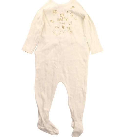 A White Onesies from Bonpoint in size 6-12M for girl. (Front View)