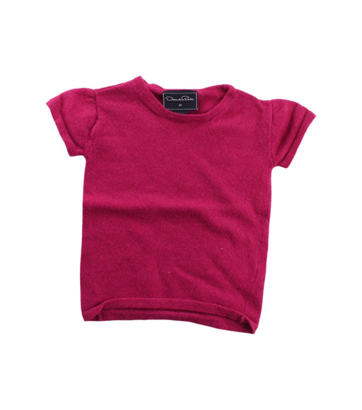 A Pink T Shirts from Oscar de la Renta in size 3T for girl. (Front View)