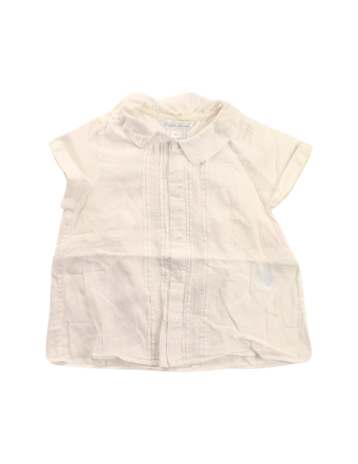 A White Shirts from Ralph Lauren in size 6-12M for girl. (Front View)