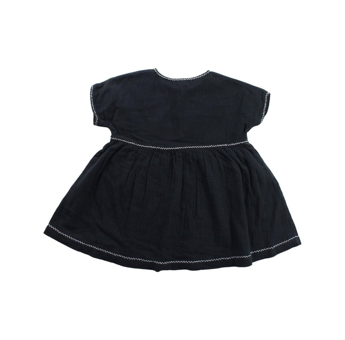 A Black Short Sleeve Dresses from Caramel in size 2T for girl. (Back View)