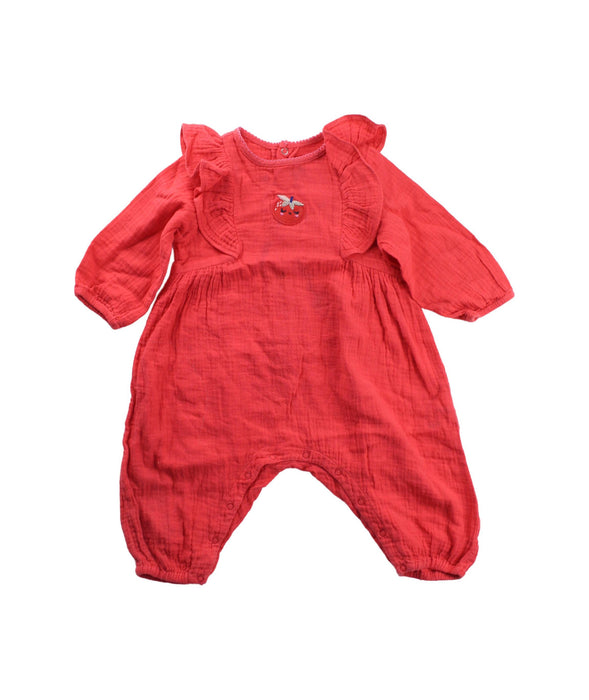 A Red Jumpsuits from Catimini in size 6-12M for girl. (Front View)